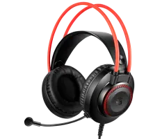 Наушники игровые проводные Bloody G200S Gaiming / Black+Red