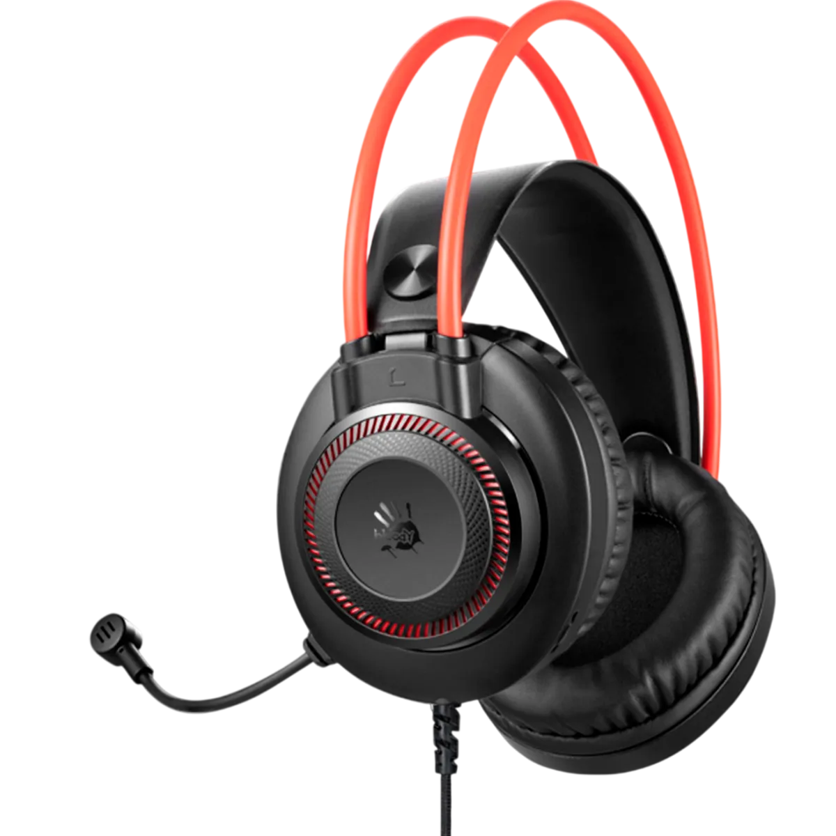 Наушники игровые проводные Bloody G200S Gaiming / Black+Red