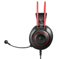 Наушники игровые проводные Bloody G200S Gaiming / Black+Red