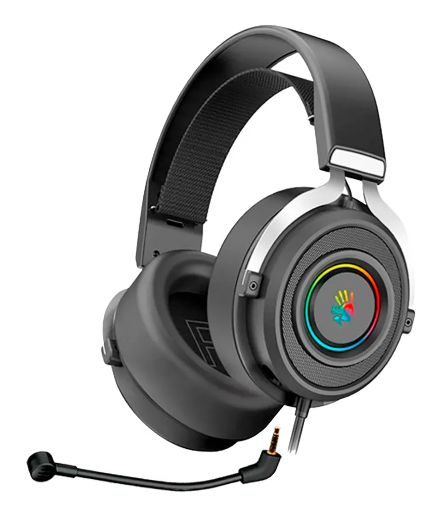 Наушники игровые проводные Bloody G535P Gaming / Black-Silver