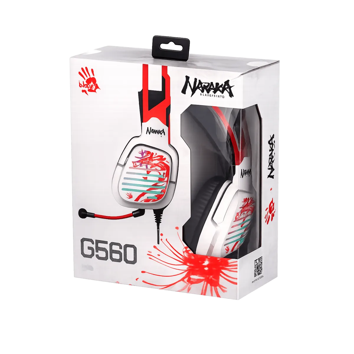 Наушники игровые проводные Bloody G560 Naraka Gaming / White