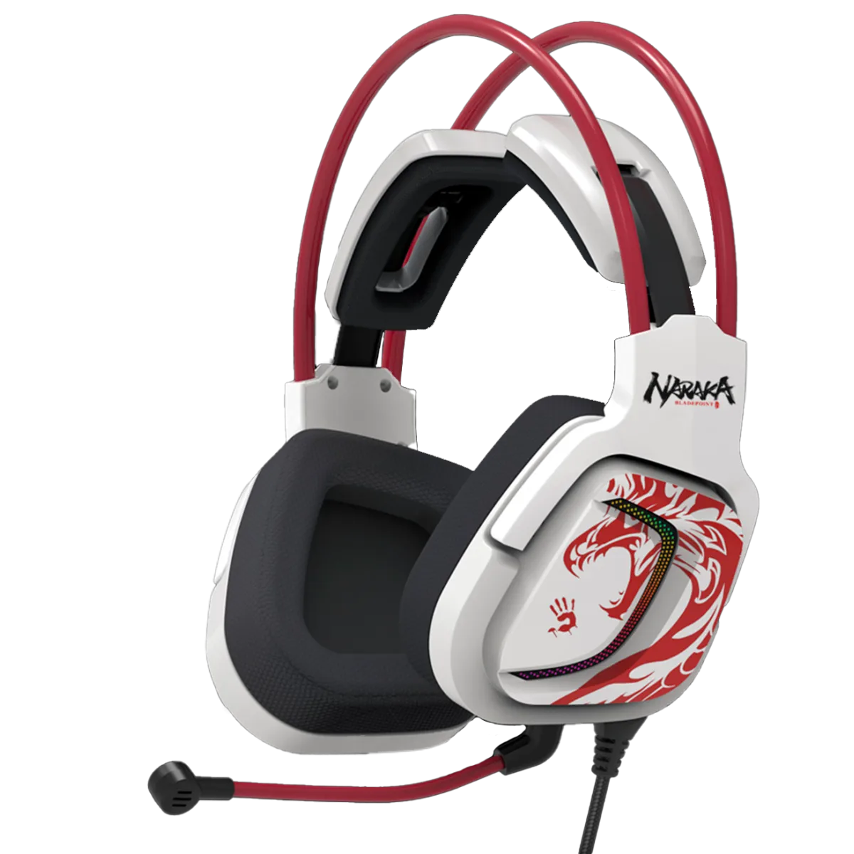 Наушники игровые проводные Bloody G575 NARAKA Gaming / White