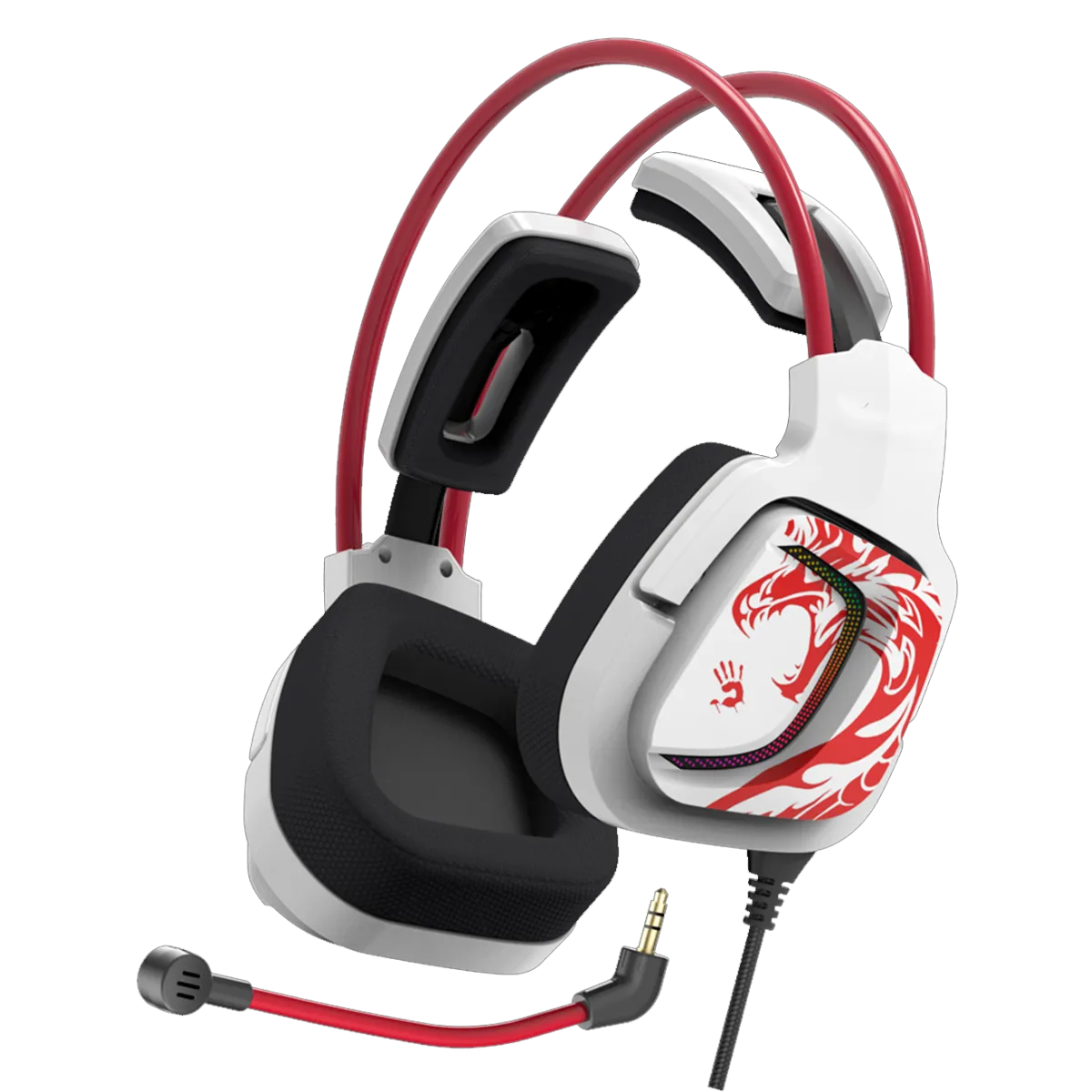 Наушники игровые проводные Bloody G575 NARAKA Gaming / White