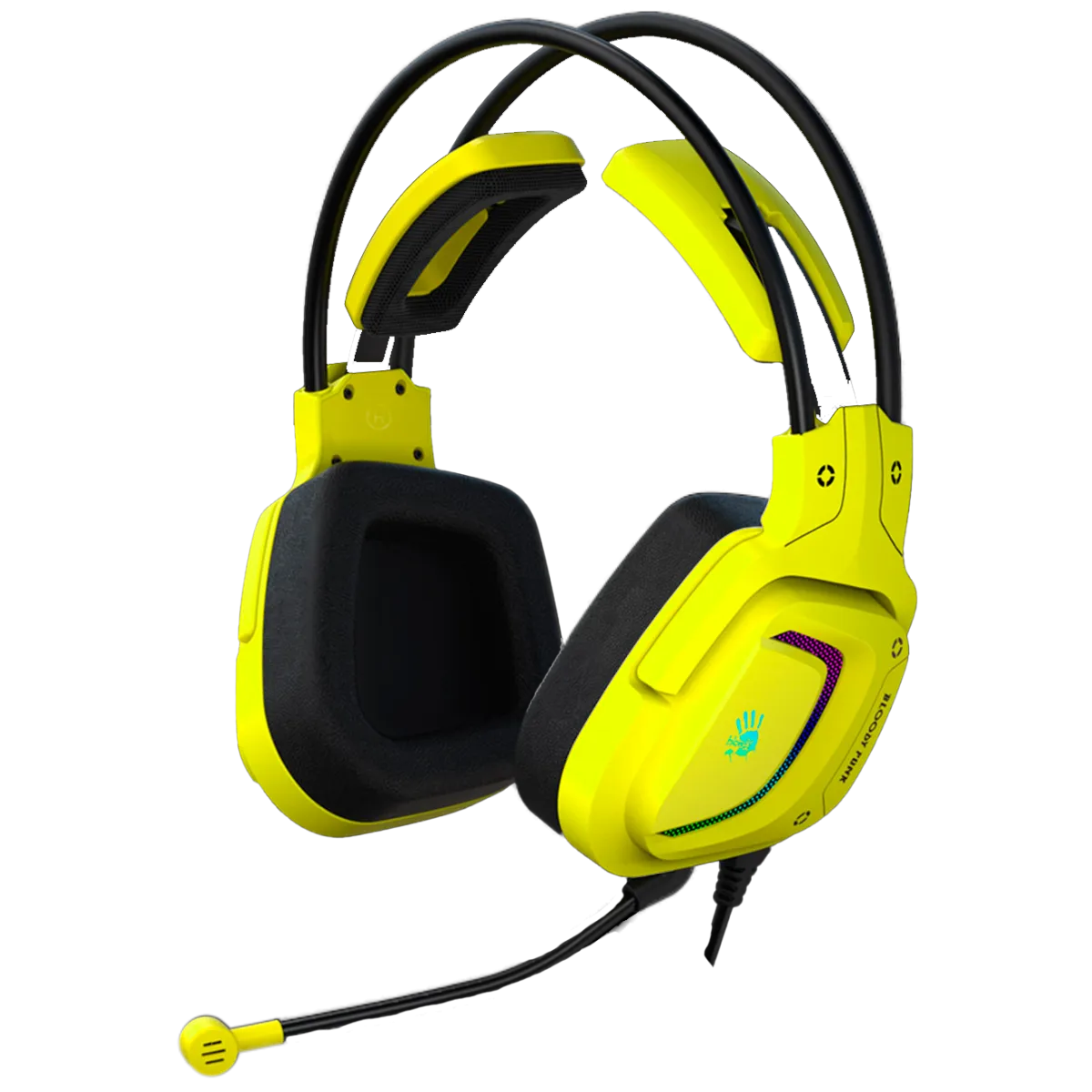 Наушники игровые проводные Bloody G575 Gaming / Punk Yellow