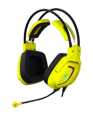 Наушники игровые проводные Bloody G575 Gaming / Punk Yellow