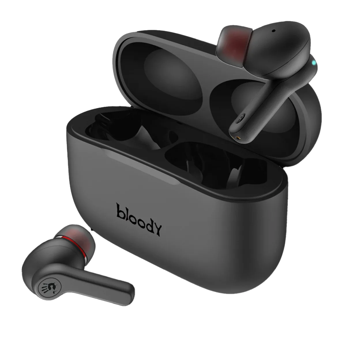 Наушники игровые беспроводные Bloody M30 Gaming Earphones / Black+Red