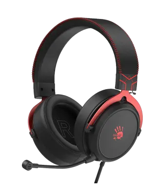 Наушники игровые проводные Bloody M590i Sport Red Gaming / Black-Red