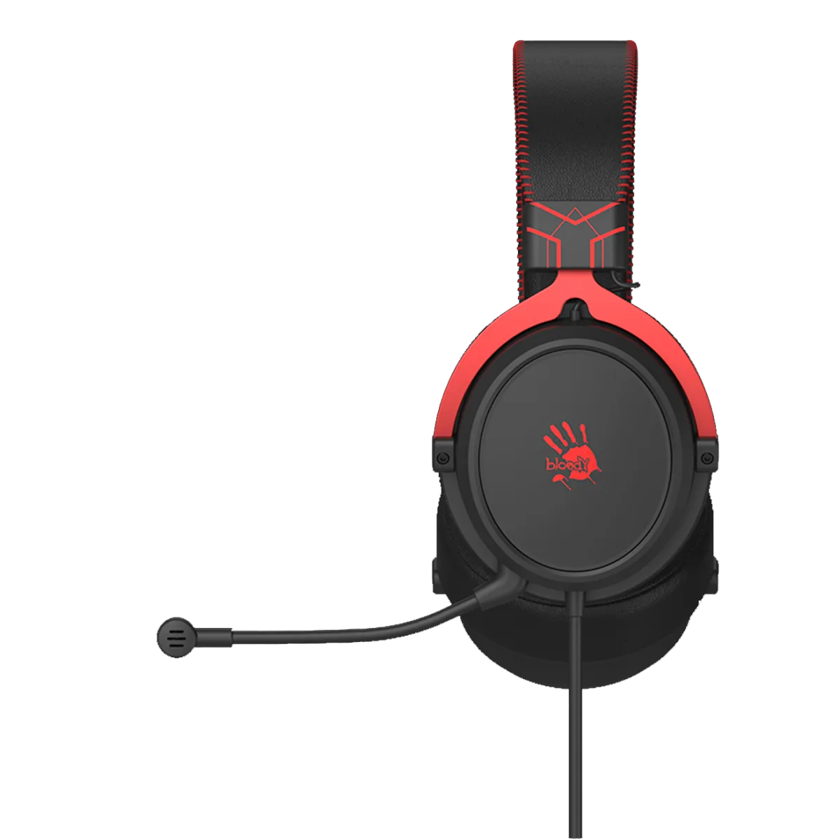 Наушники игровые проводные Bloody M590i Sport Red Gaming / Black-Red