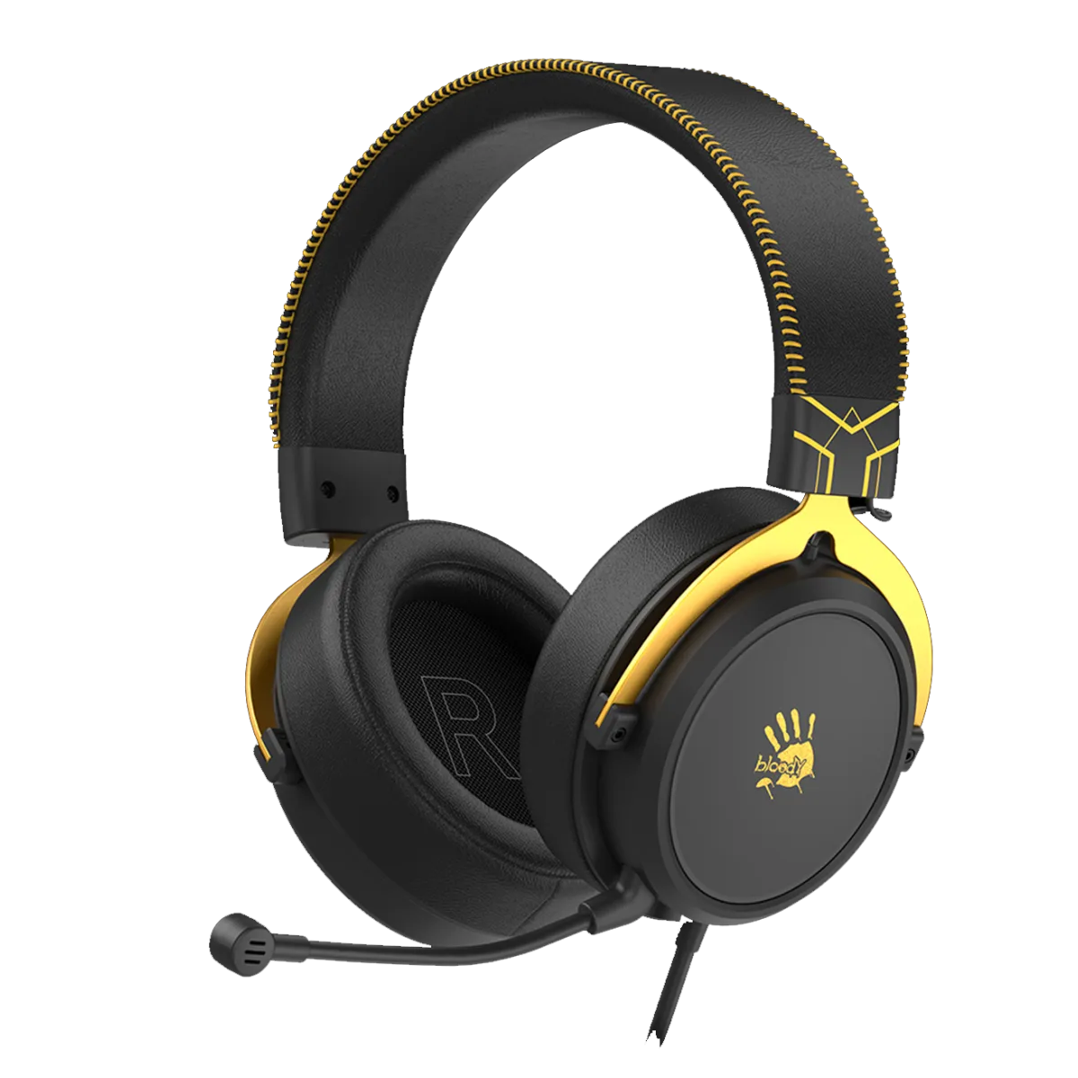 Наушники игровые проводные Bloody M590i Sport Lime Gaming / Black-Yellow