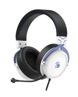 Наушники игровые проводные Bloody M590i Sport Navy Gaming / Black-White