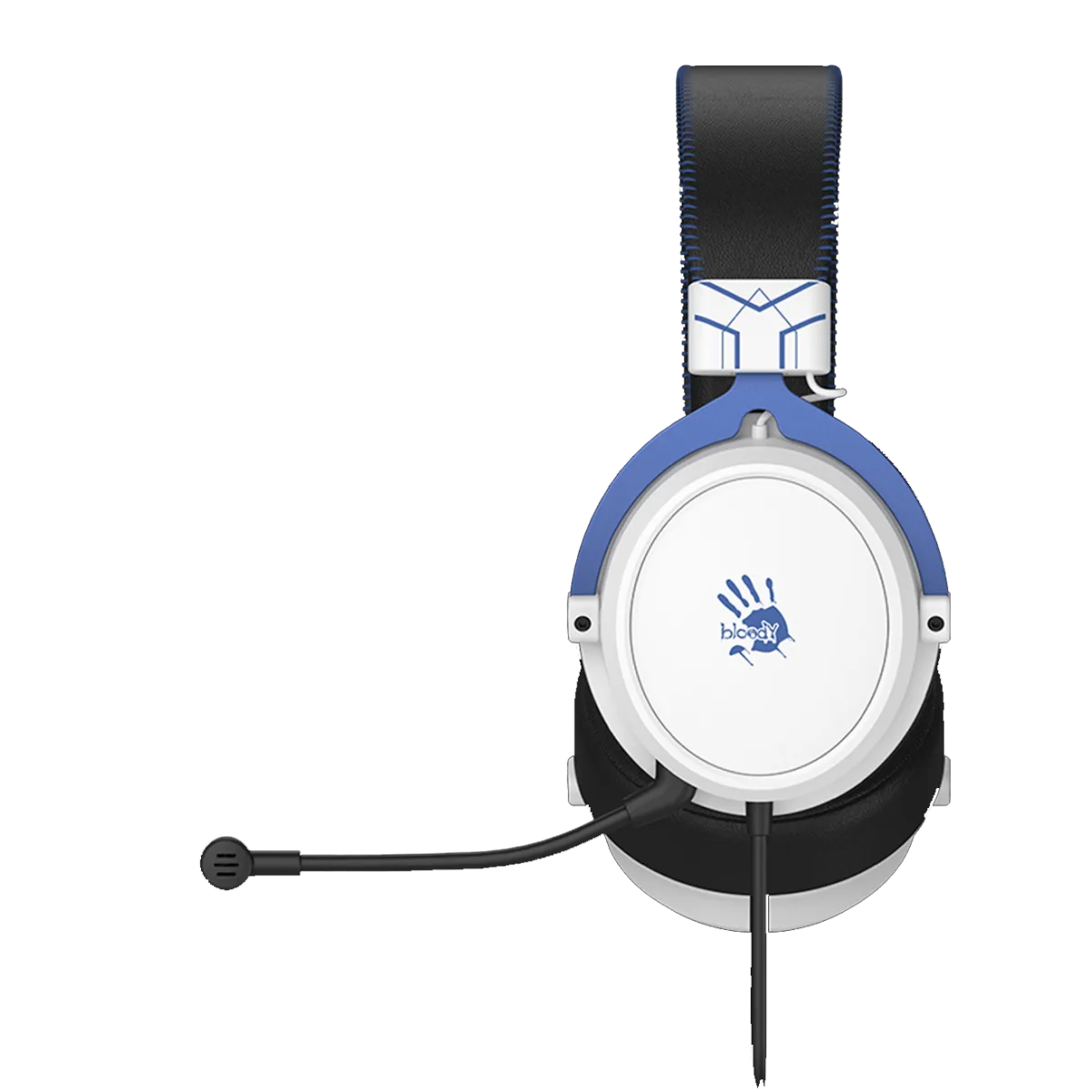 Наушники игровые проводные Bloody M590i Sport Navy Gaming / Black-White