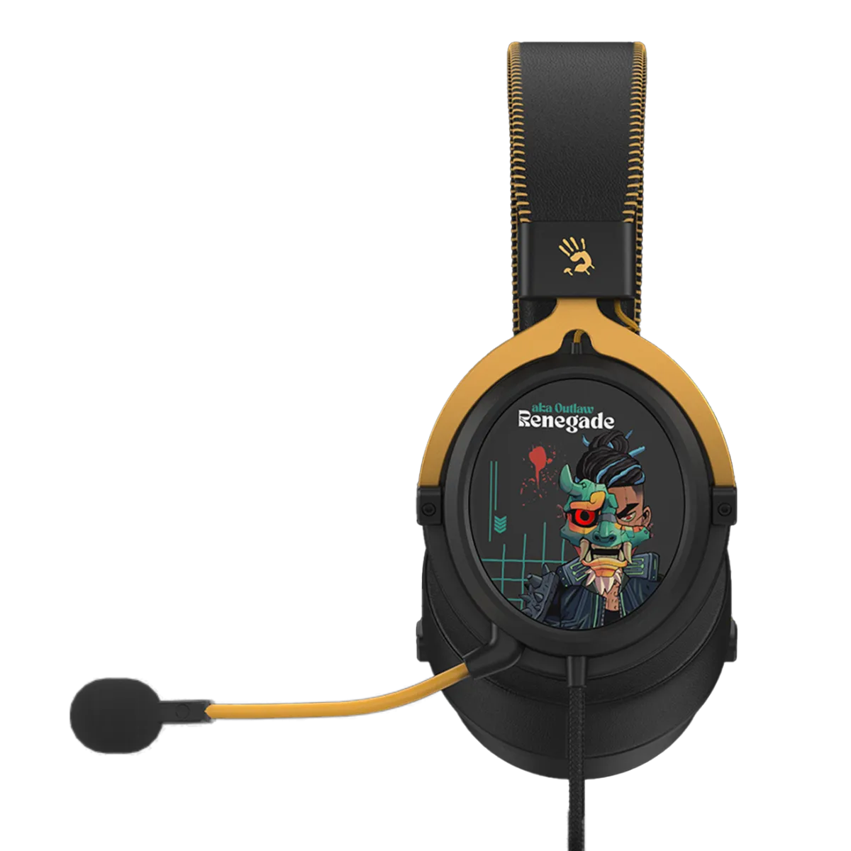 Наушники игровые проводные Bloody M595 Renegade Midnight Gaming / Black