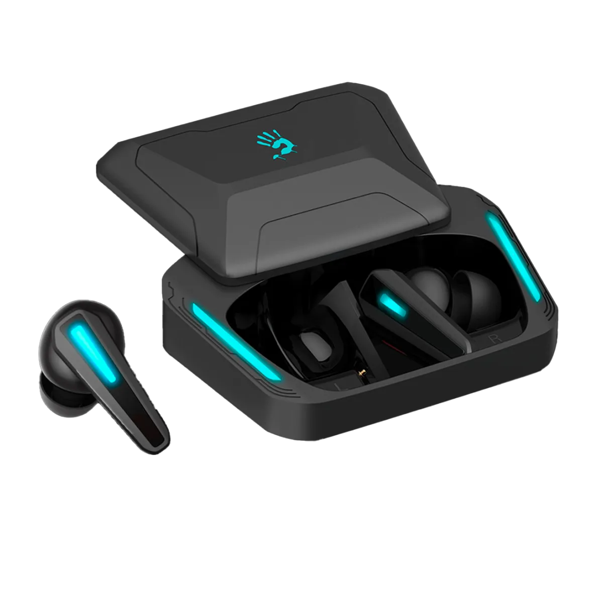 Наушники игровые беспроводные Bloody M70 Gaming Earphones / Black+Blue