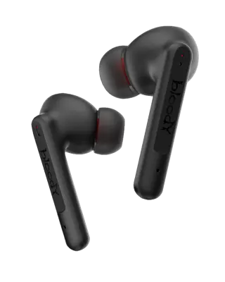 Наушники игровые беспроводные Bloody M90 Gaming Earphones / Black+Red