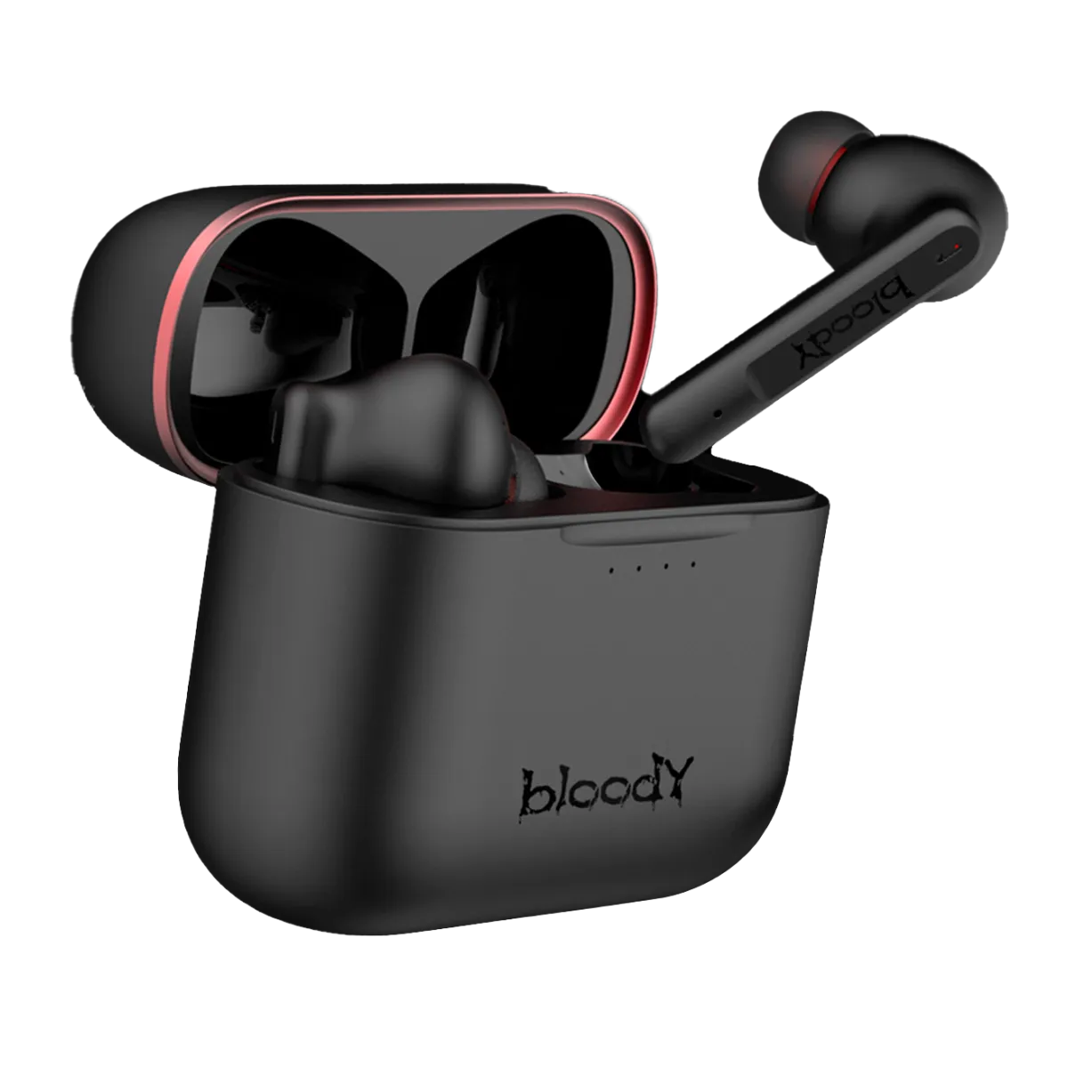 Наушники игровые беспроводные Bloody M90 Gaming Earphones / Black+Red