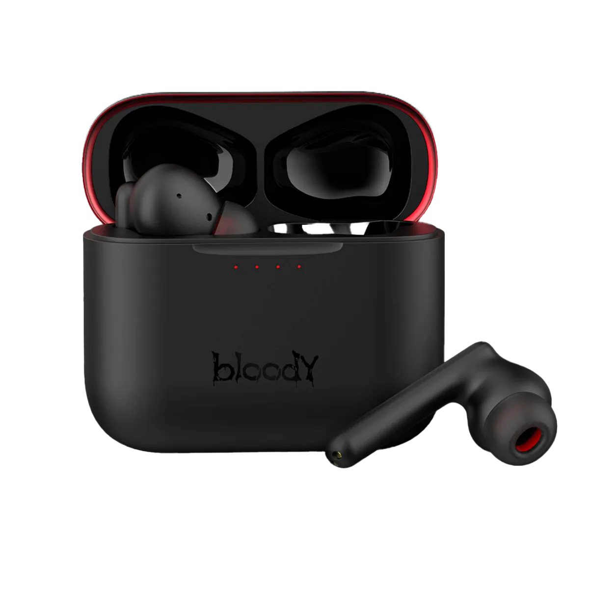 Наушники игровые беспроводные Bloody M90 Gaming Earphones / Black+Red
