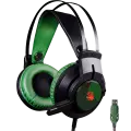 Наушники игровые проводные Bloody J437 Gaming / Army Green