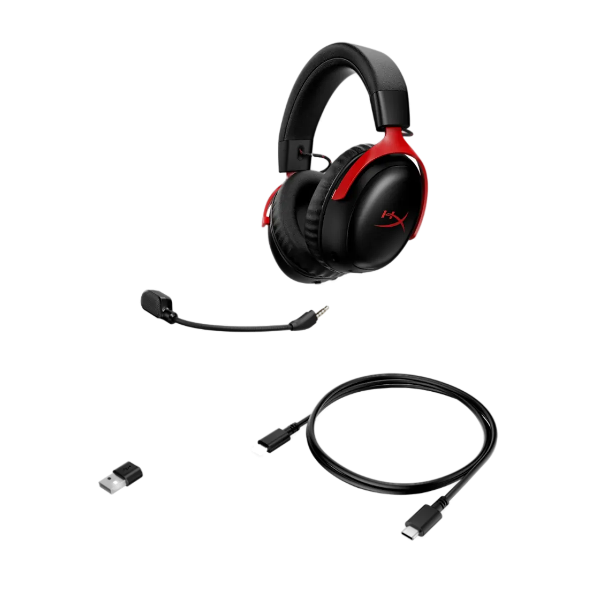 Наушники игровые беспроводные HyperX Cloud III S Wireless Gaming / Black-Red