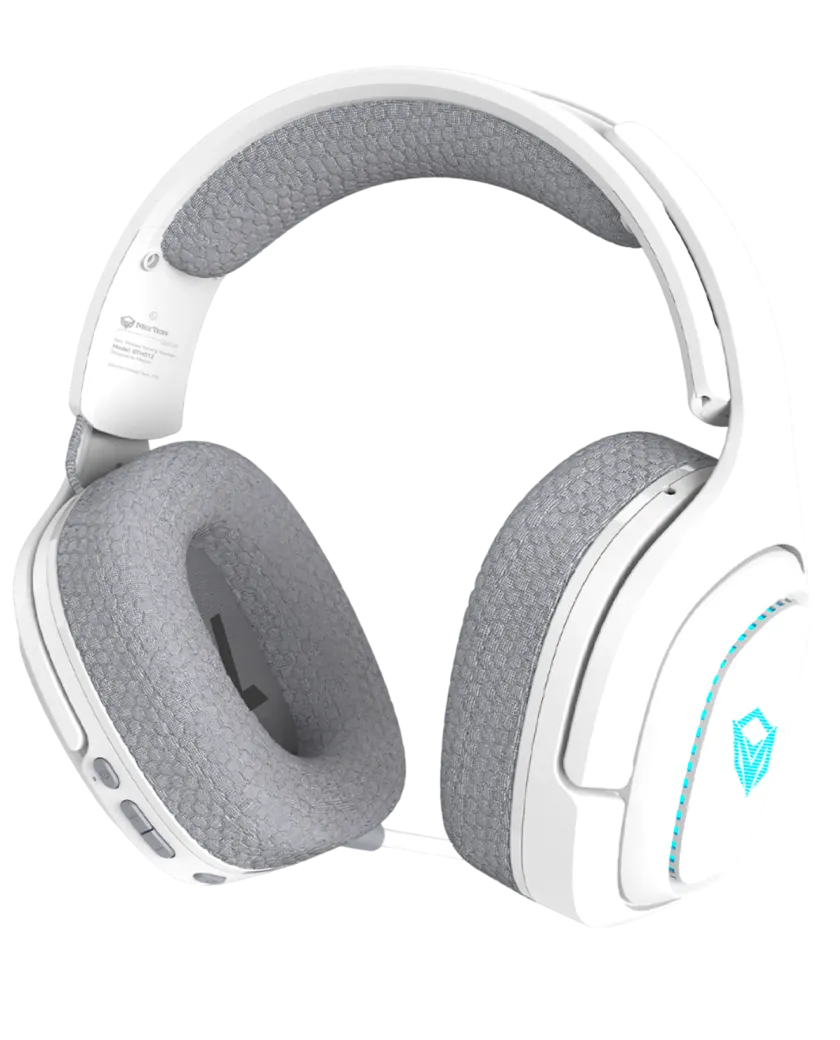 Наушники игровые беспроводные Meetion BTH012 Gaming / White