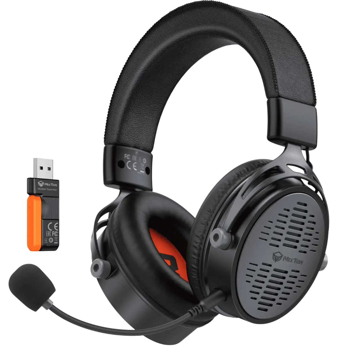 Наушники игровые беспроводные Meetion BTH013 Gaming / Black