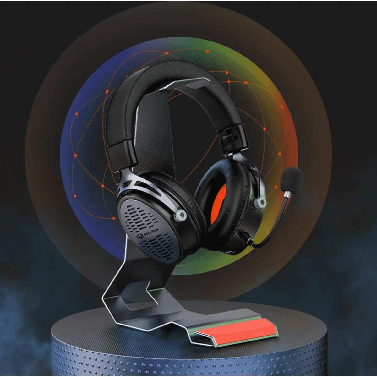 Наушники игровые беспроводные Meetion BTH013 Gaming / Black