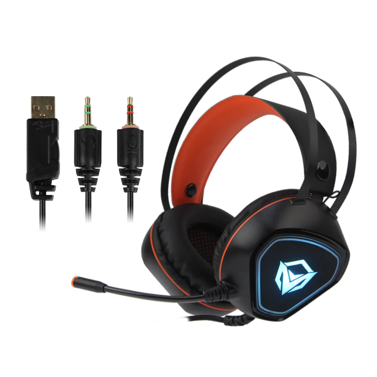Наушники игровые проводные Meetion HP020 Gaming / Black