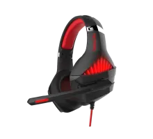 Наушники игровые проводные Microlab G6 Gaming / Red-Black