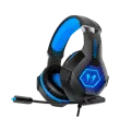 Наушники игровые проводные Microlab G7 Gaming / Blue-Black