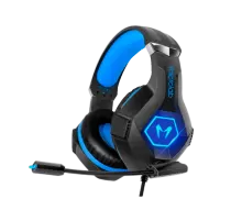 Наушники игровые проводные Microlab G7 Gaming / Blue-Black