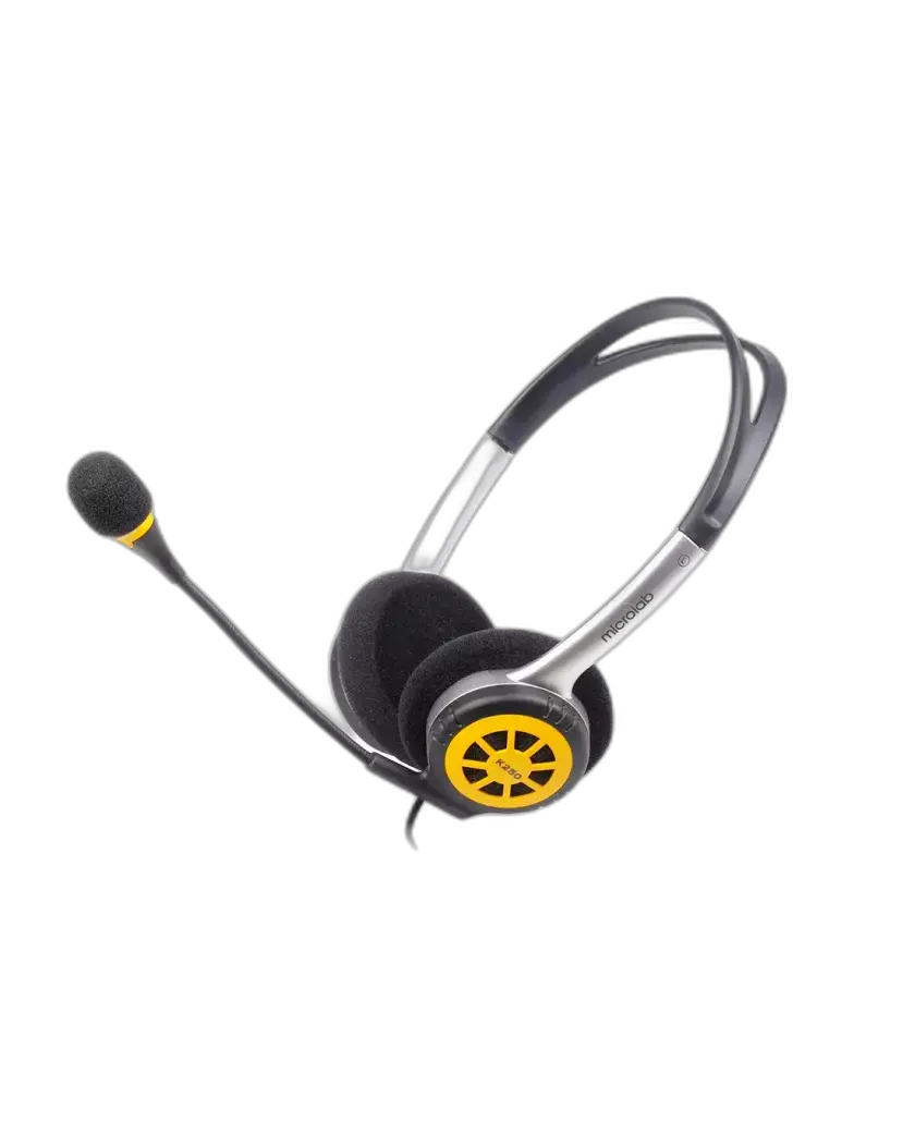 Наушники проводные Microlab K250 / Black-Yellow