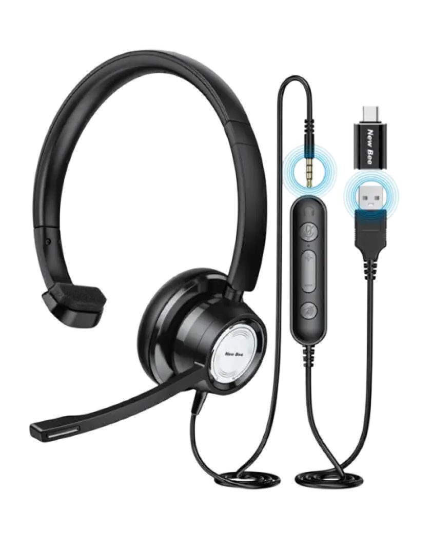 Наушники проводные New Bee H365 / Black 