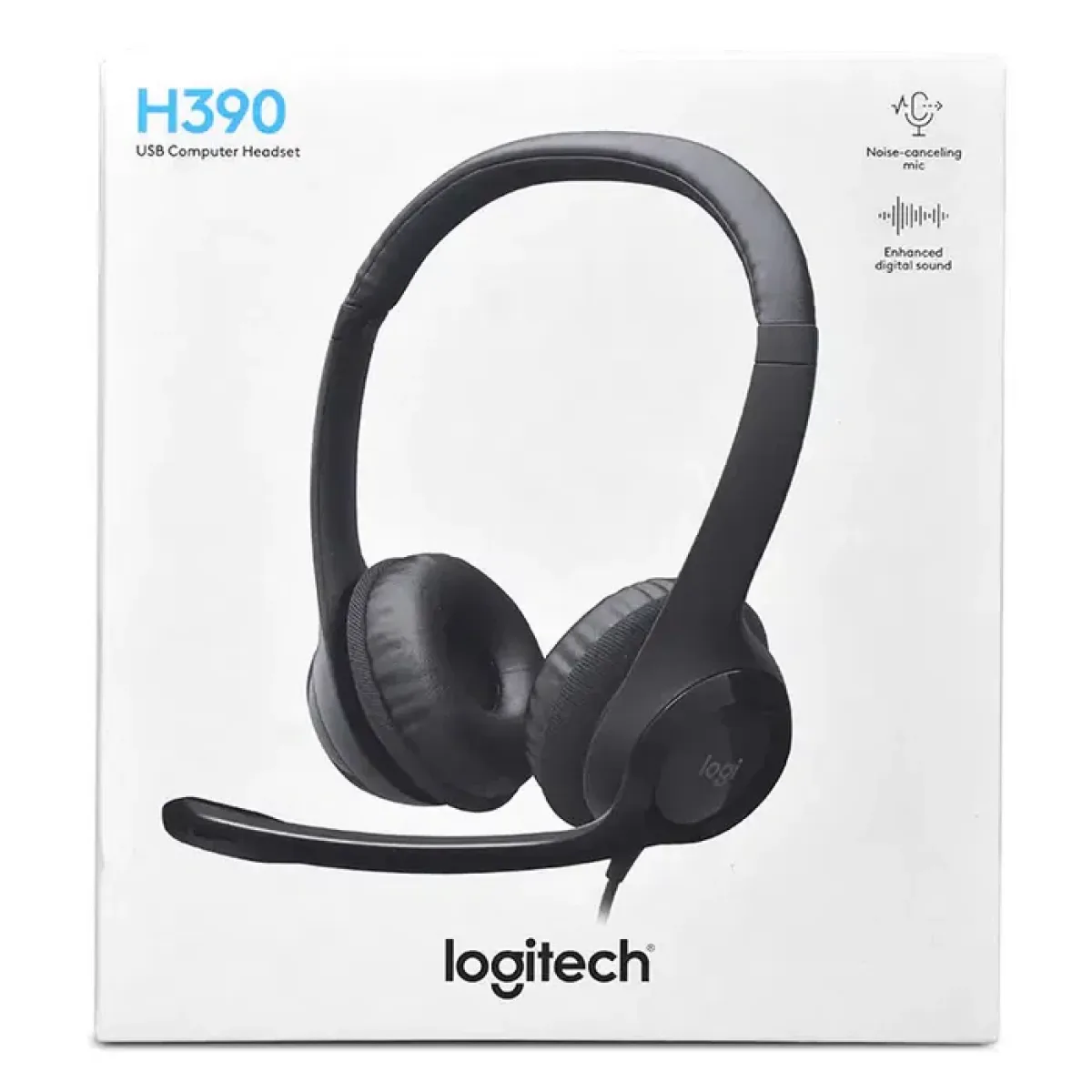 Наушники проводные Logitech H390 / Black