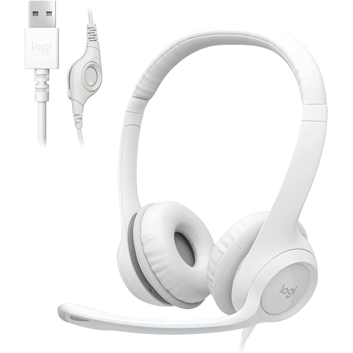 Наушники проводные Logitech H390 / White