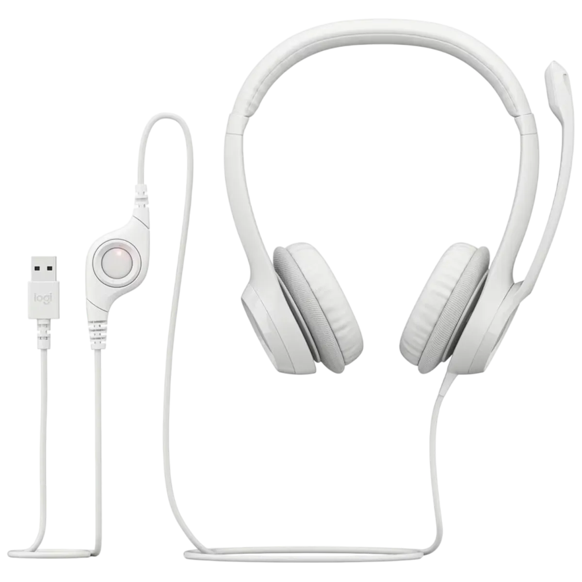 Наушники проводные Logitech H390 / White