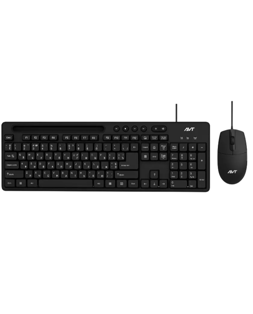 Комплект проводной (клавиатура+мышь) AVTech Pro C306 / Black