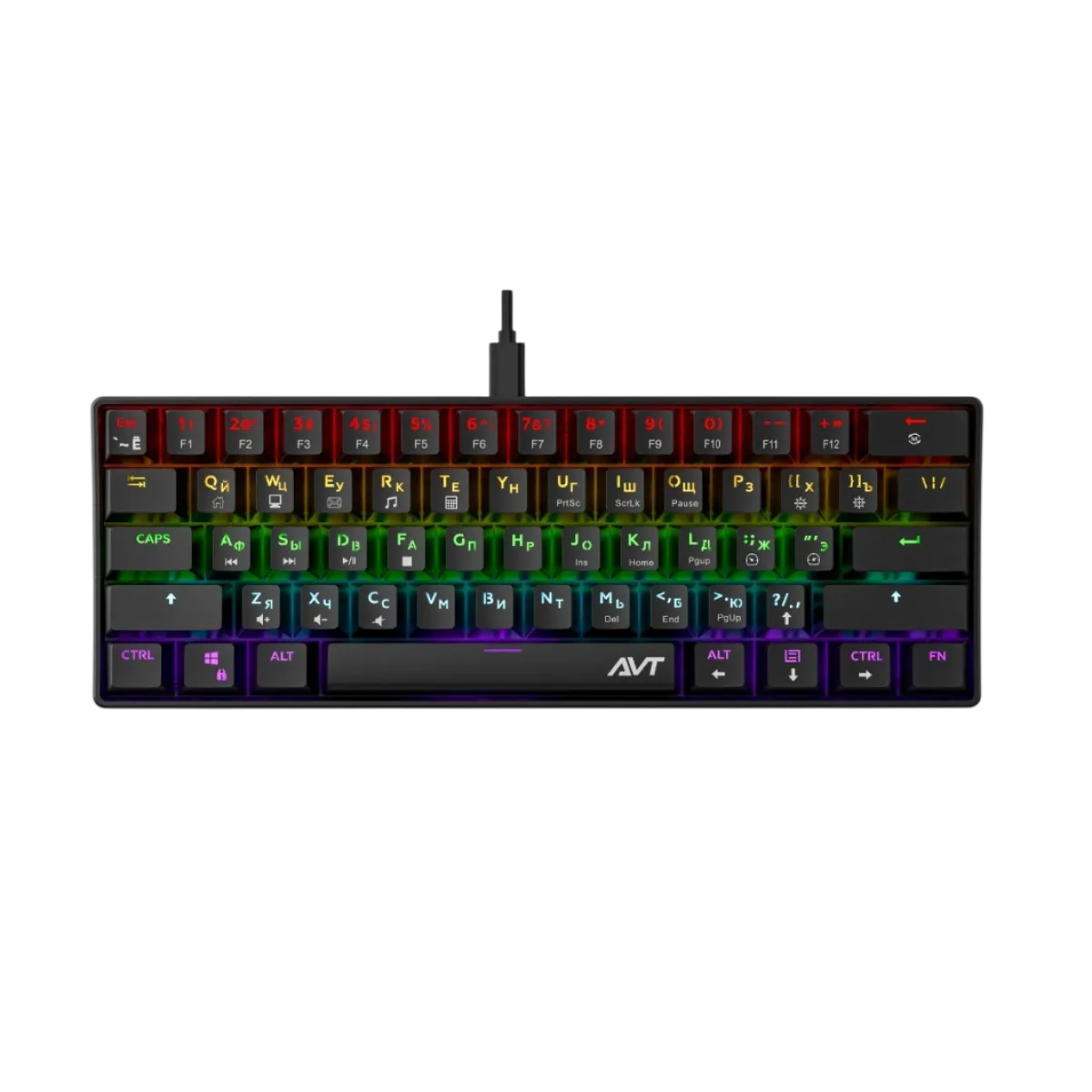 Клавиатура игровая проводная AVTech KGW04 / Black