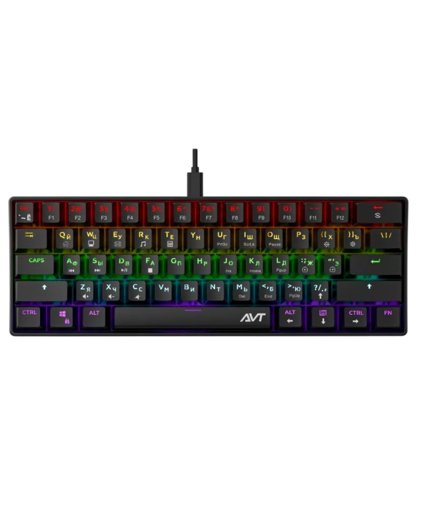 Клавиатура игровая проводная AVTech KGW04 / Black