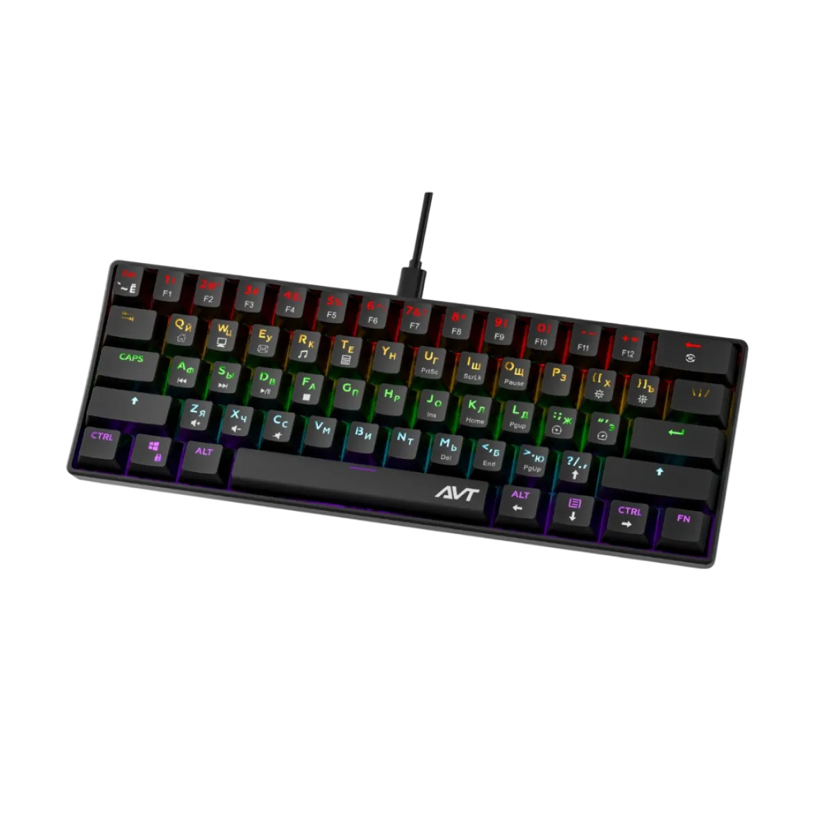 Клавиатура игровая проводная AVTech KGW04 / Black