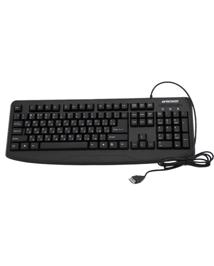 Клавиатура проводная AVTech Pro KB819 / Black