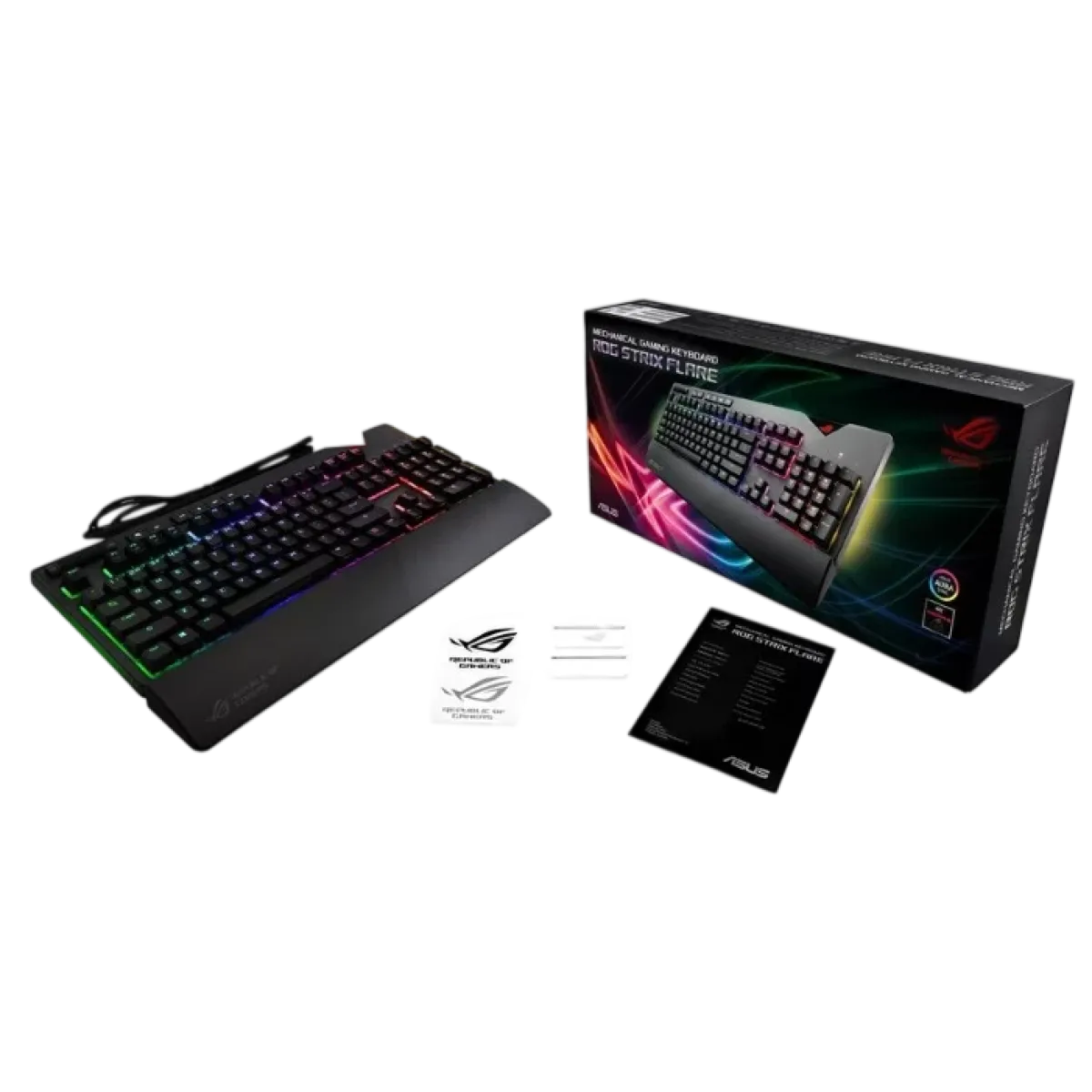 Клавиатура игровая проводная ASUS ROG Strix Flare Cherry MX Red / Black