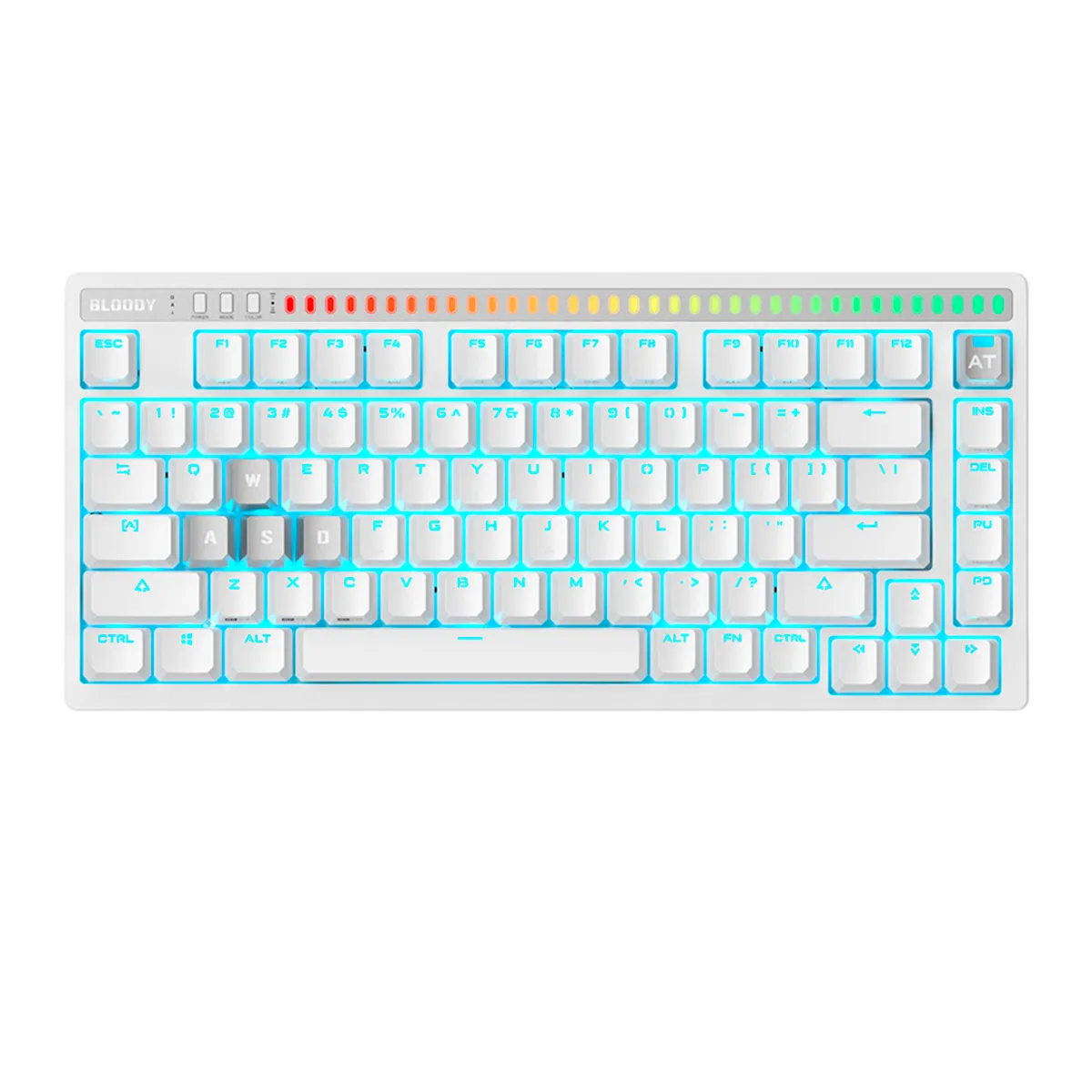 Клавиатура игровая проводная Bloody AT75 Magnesium Gaming / White