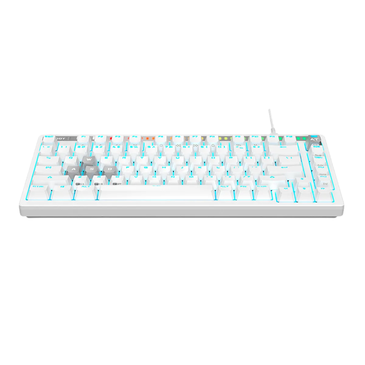 Клавиатура игровая проводная Bloody AT75 Magnesium Gaming / White