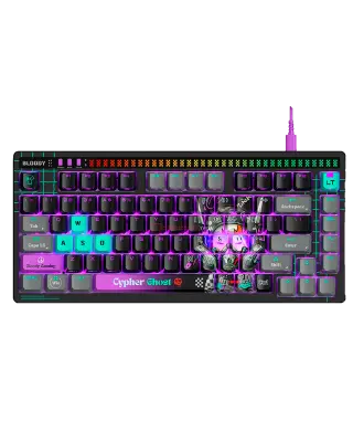 Клавиатура игровая проводная Bloody AT75 Cypher Ghost Gaming / Black