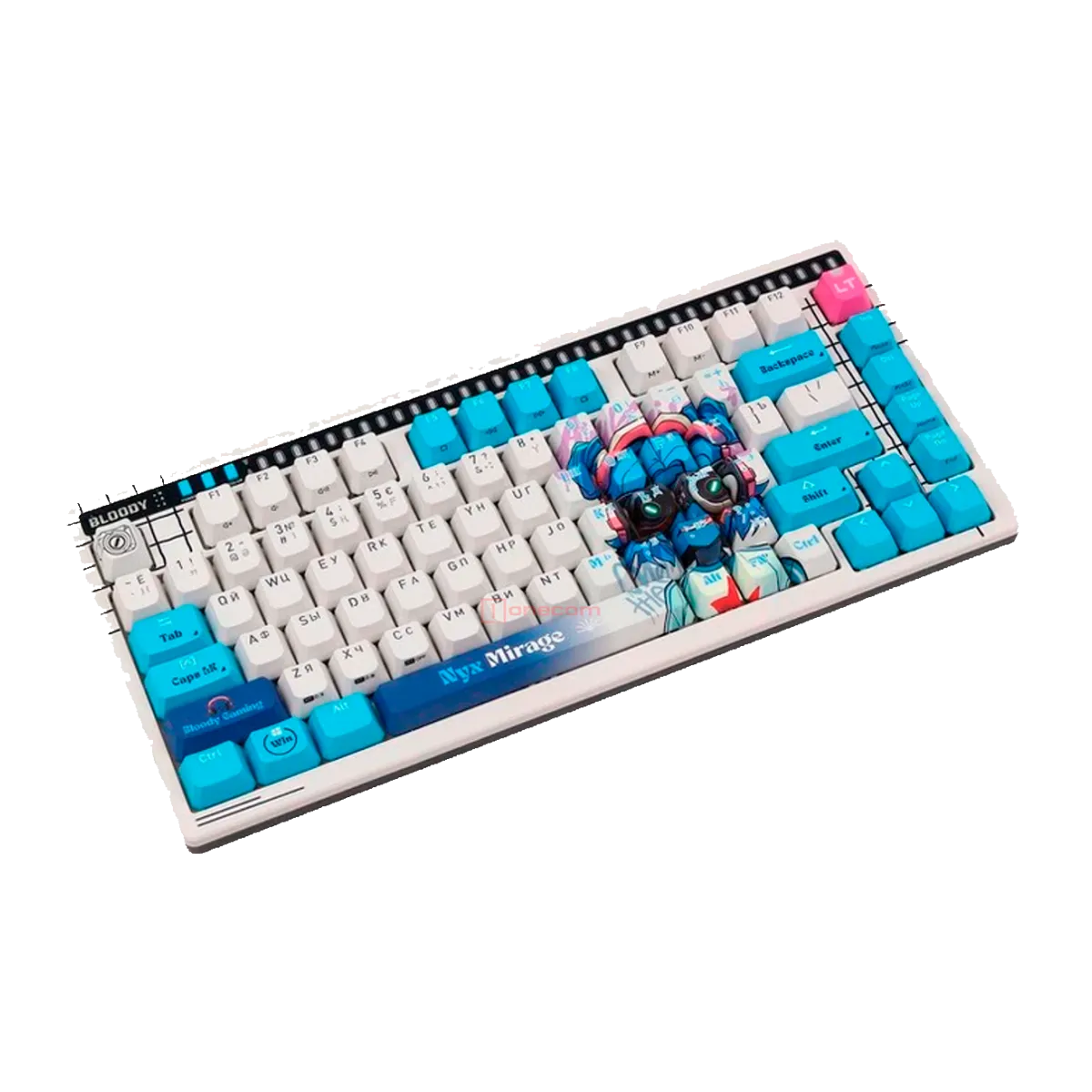 Клавиатура игровая проводная Bloody AT75 Nyx Mirage Gaming / White