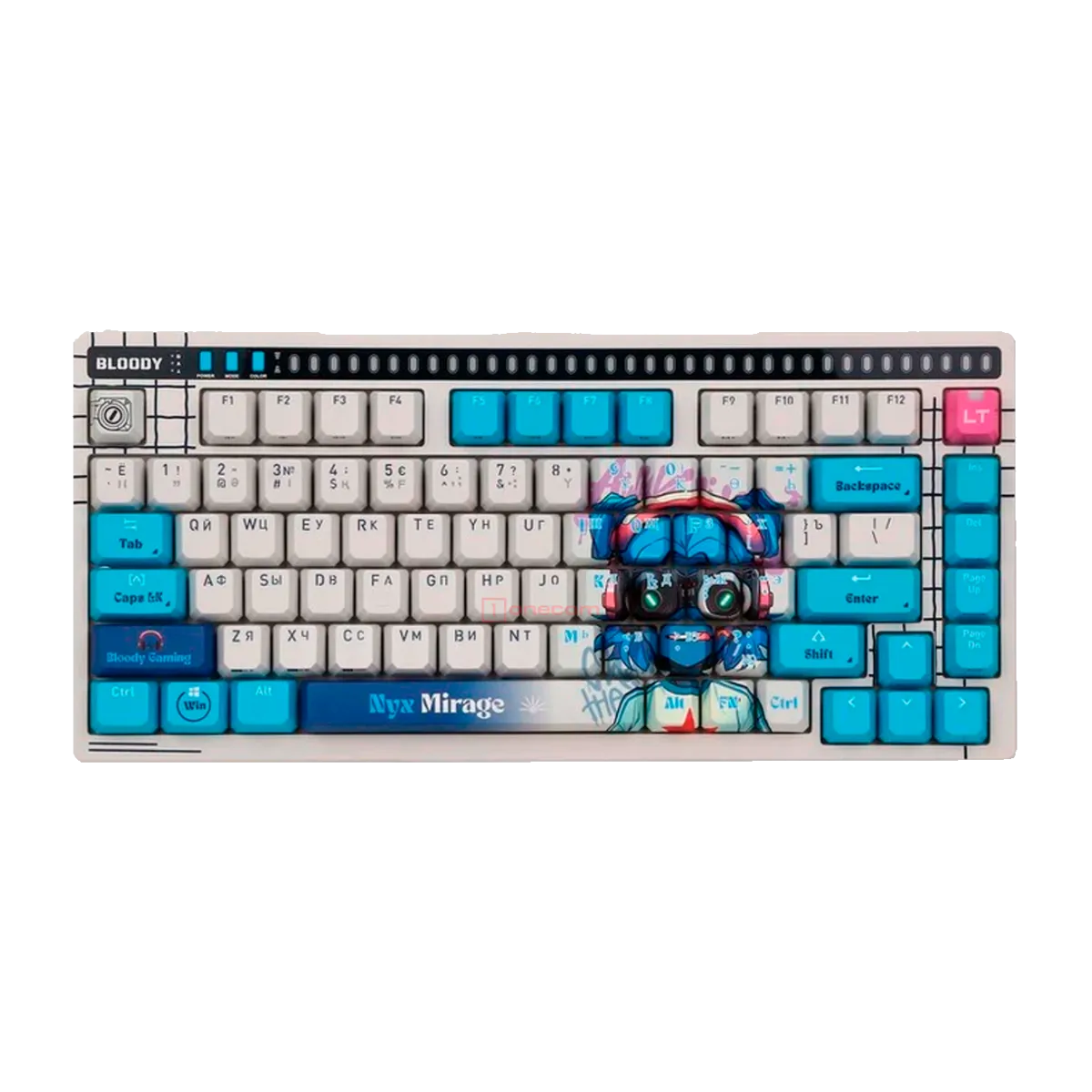 Клавиатура игровая проводная Bloody AT75 Nyx Mirage Gaming / White