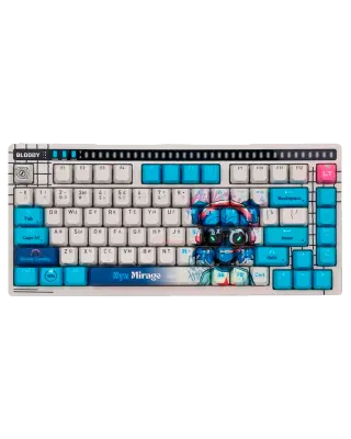 Клавиатура игровая проводная Bloody AT75 Nyx Mirage Gaming / White