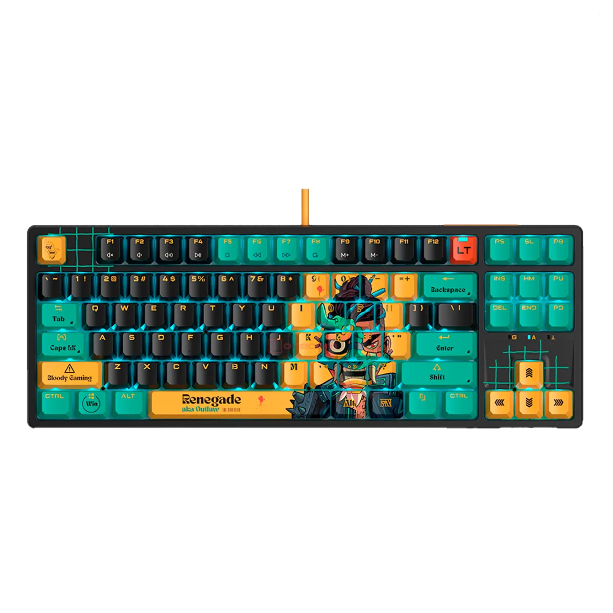 Клавиатура игровая проводная Bloody AT87 Renegade Midnight Gaming / Black