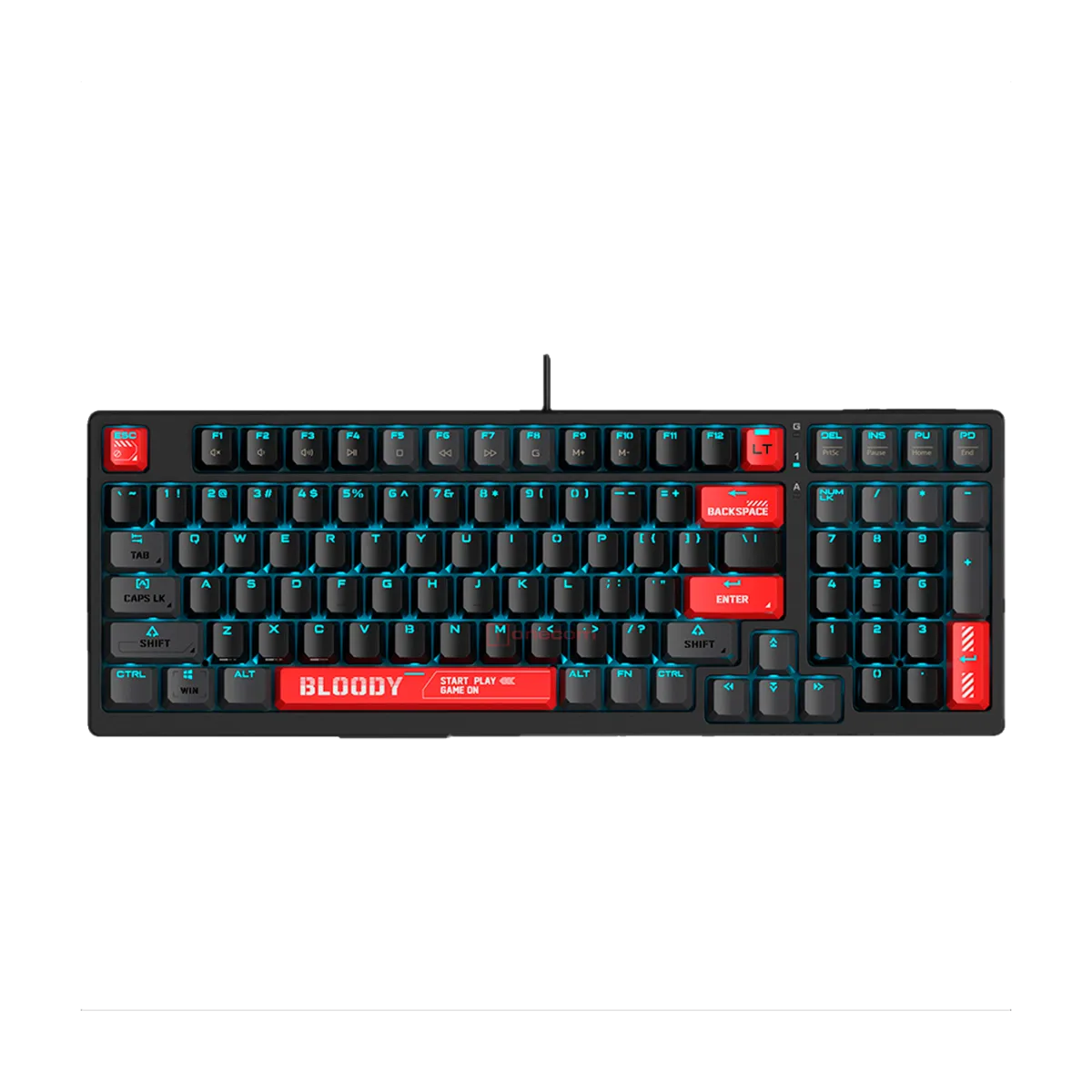 Клавиатура игровая проводная Bloody AT98 Gaming / Red-Black