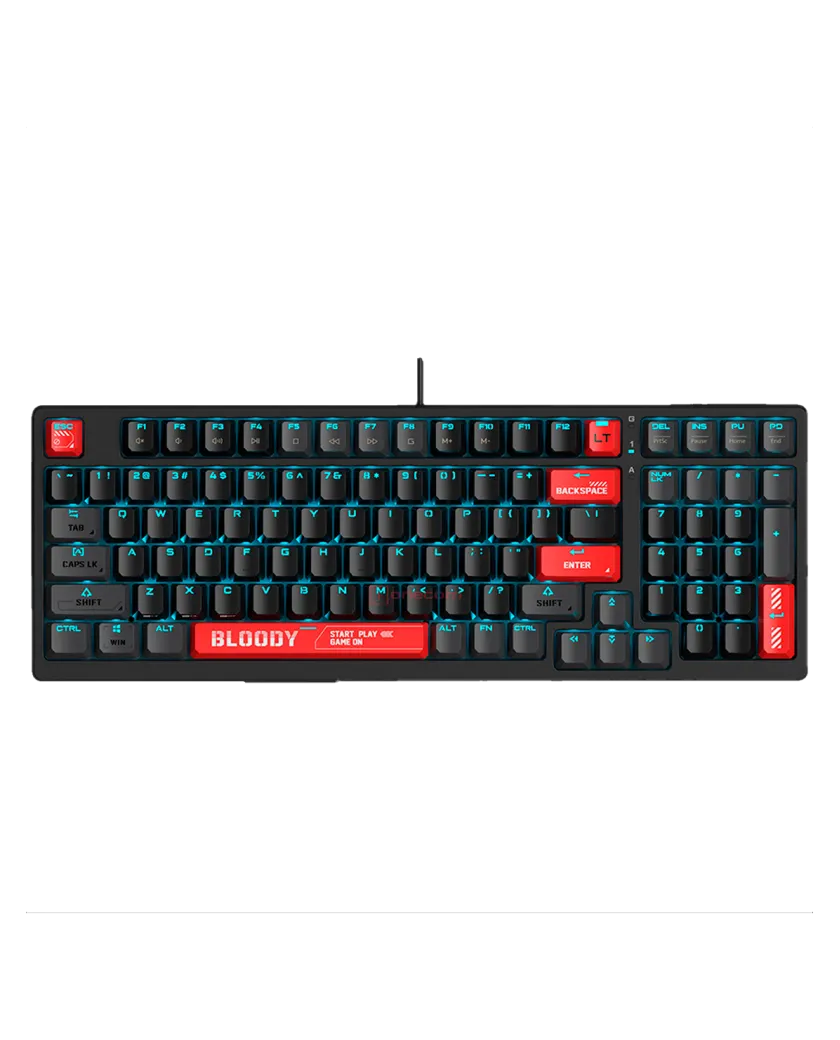Клавиатура игровая проводная Bloody AT98 Gaming / Red-Black