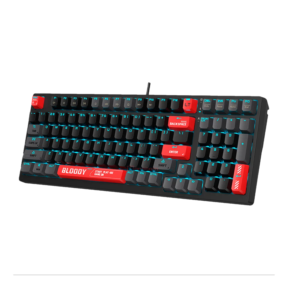 Клавиатура игровая проводная Bloody AT98 Gaming / Red-Black